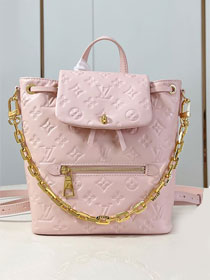 Louis vuitton original lambskin coussin backpack PM M13358 pink