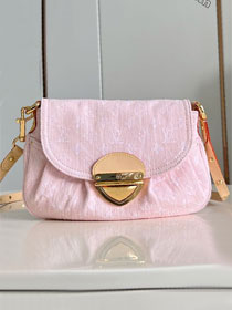Louis vuitton original denim sunset vibe handbag M13347 pink