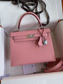 Hermes original epsom leather kelly 25 bag K25-1 rose confetti