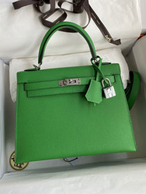 Hermes original epsom leather kelly 28 bag K28-2 bamboo