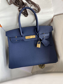 Hermes original togo leather birkin 25 bag H25-1 blue sapphire