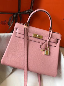 Hermes original togo leather kelly 32 bag K32-1 rose confetti 