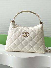 CC original grained calfskin pouch AP4591 white