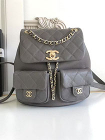 CC original grained calfskin backpack AS3860 grey