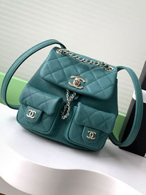 CC original grained calfskin small backpack AS3787 green