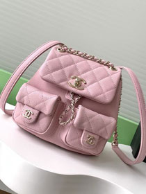 CC original grained calfskin small backpack AS3787 pink