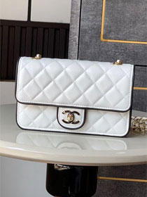 CC original lambskin wallet on chain AP4511 white