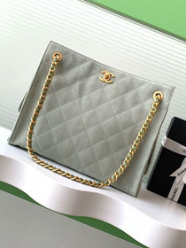 CC original suede shopping tote bag AS5303 green