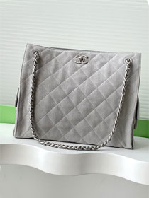 CC original suede shopping tote bag AS5303 light grey