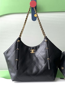 CC original calfskin large shopping bag AS5466 black