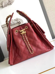 CC original grained calfskin 25 small handbag AS5293 bordeaux