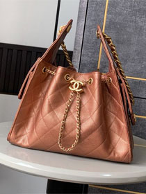 CC original grained calfskin 25 small handbag AS5293 brozen