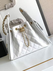 CC original grained calfskin 25 small handbag AS5293 white