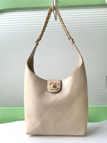 CC original lambskin hobo handbag AS5403 beige