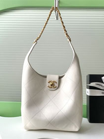 CC original lambskin hobo handbag AS5403 white