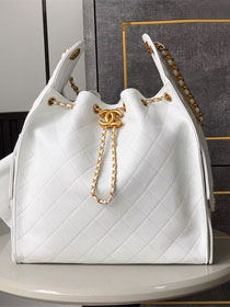 CC original grained calfskin 25 medium handbag AS5311 white
