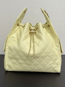 CC original grained calfskin 25 medium handbag AS5311 yellow
