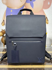 Louis vuitton original calfskin fastline backpack M21367 blue