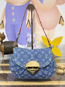 Louis vuitton original denim sunset bag M46829 blue