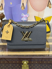 Louis vuitton original epi leather twist mm M14059 grey