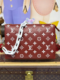 Louis vuitton original lambskin coussin pm bag M57790 bordeaux