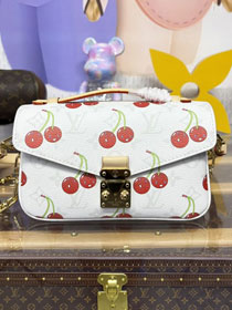 Louis vuitton original monogram canvas pochette metis east west M14231