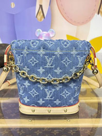 Louis vuitton original denim nano noe M83043 blue