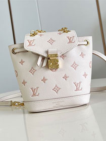 Louis vuitton original calfskin nano noe backpack M13656 white