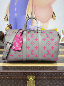 Louis vuitton monogram canvas keepall 35 M15023 grey
