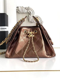 CC original grained calfskin 25 mini handbag AS5631 brozen