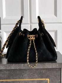 CC original suede 25 mini handbag AS5631 black