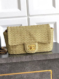 CC original tweed mini flap bag AS5279 gold