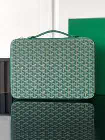 Goyard original canvas compagnon universel A4 bag GY0123 green