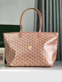 Goyard original canvas artois pm handbag GY0128 pearly pink