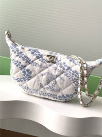 CC original denim large hobo bag AS5431 blue