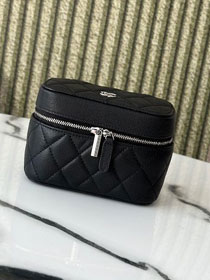 CC original grained calfskin mini vanity A31107 black