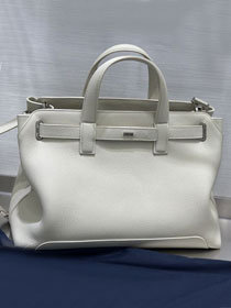 Dior original calfskin medium normandie tote bag SH260 white