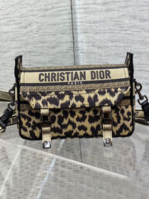 Dior original cotton small diorcamp messenger bag M1241 beige