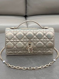 Dior original lambskin my dior mini bag S0980 light gold