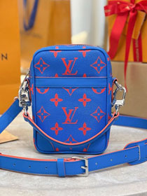 Louis vuitton original monogram canvas danube cross-body bag M14685 blue