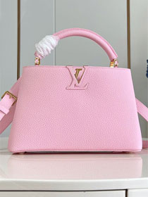 Louis vuitton original calfskin capucines mm handbag M20704 pink