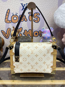 Louis vuitton original canvas side trunk M46907 black