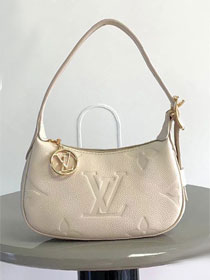 Louis vuitton original calfskin mini moon bag M82519 white 