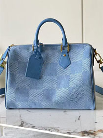 Louis vuitton original denim speedy 30 N00203 blue	