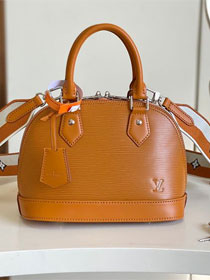 Louis vuitton original epi leather alma BB M57540 brown