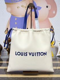 Louis vuitton origianl calfskin dust bag tote M15235 off-white