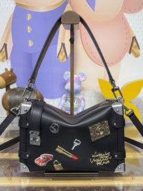 Louis vuitton original calfskin side trunk MM M25568 black