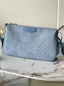 Louis vuitton original denim  Pochette Accessoire N00204 blue