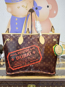 Louis vuitton original monogram PVC neverfull GM M14491 red