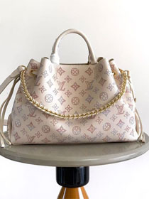 Louis vuitton original mahina leather bella tote bag M15116 cream